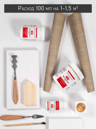 Грунт акриловый универсальный белый, банка 250 мл - «Таир»