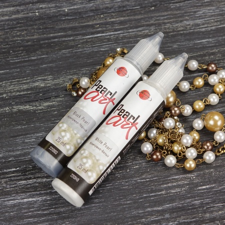 Жемчужно-чёрный, краска для создания жемчужин "Pearl Art", туба 25 мл - «Таир»