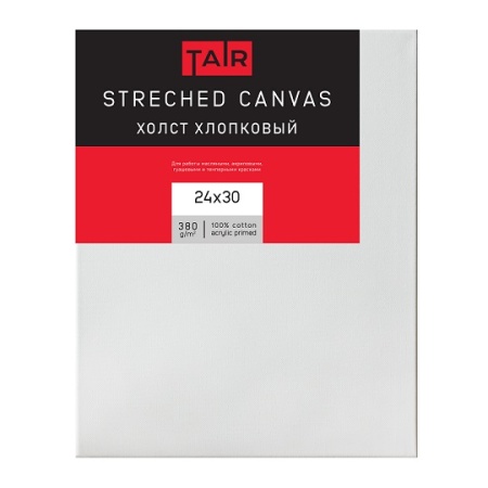 Холст на подрамнике, "TAIR", хлопок, акриловый грунт, 380 г/м2, 24 х 30 см - «Таир»