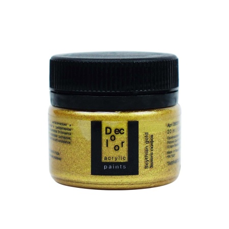 Золото скифов, краска "Деколор", банка 20 мл - «Таир»