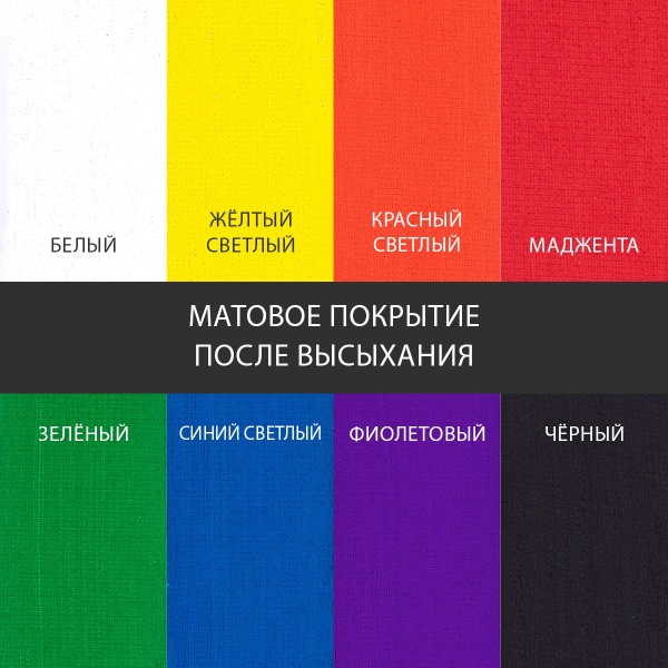 Набор универсальных акриловых красок Оформитель, "TAIR", 20 мл, 8 цветов - «Таир»