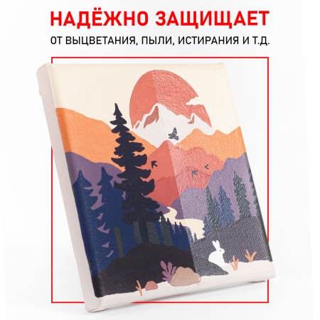 Лак художественный акриловый полуматовый, банка 100 мл - «Таир»