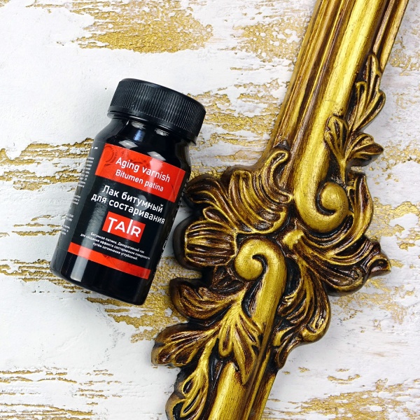 Лак битумный для состаривания, банка 100 мл - «Таир»