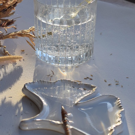 Палитра художественная керамическая, Like Palitra, "ГИНКГО" 16 х 13,5 х 1 см - «Таир»