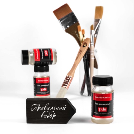 Лак даммарный, банка 100 мл - «Таир»