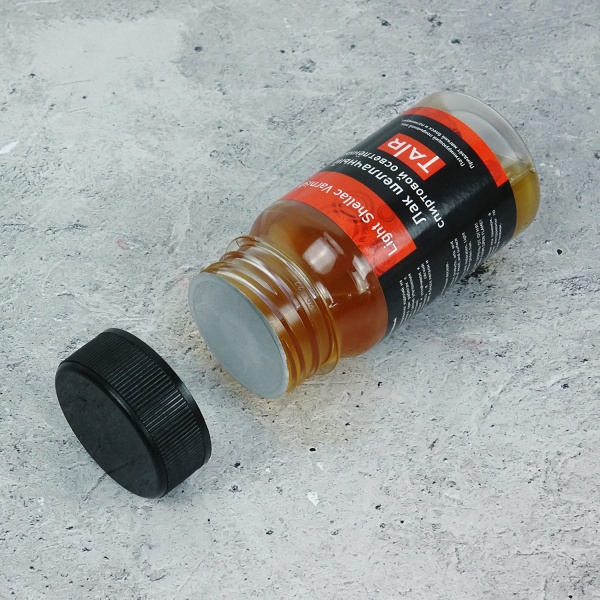 Лак шеллачный отделочный спиртовой, банка 100 мл - «Таир»