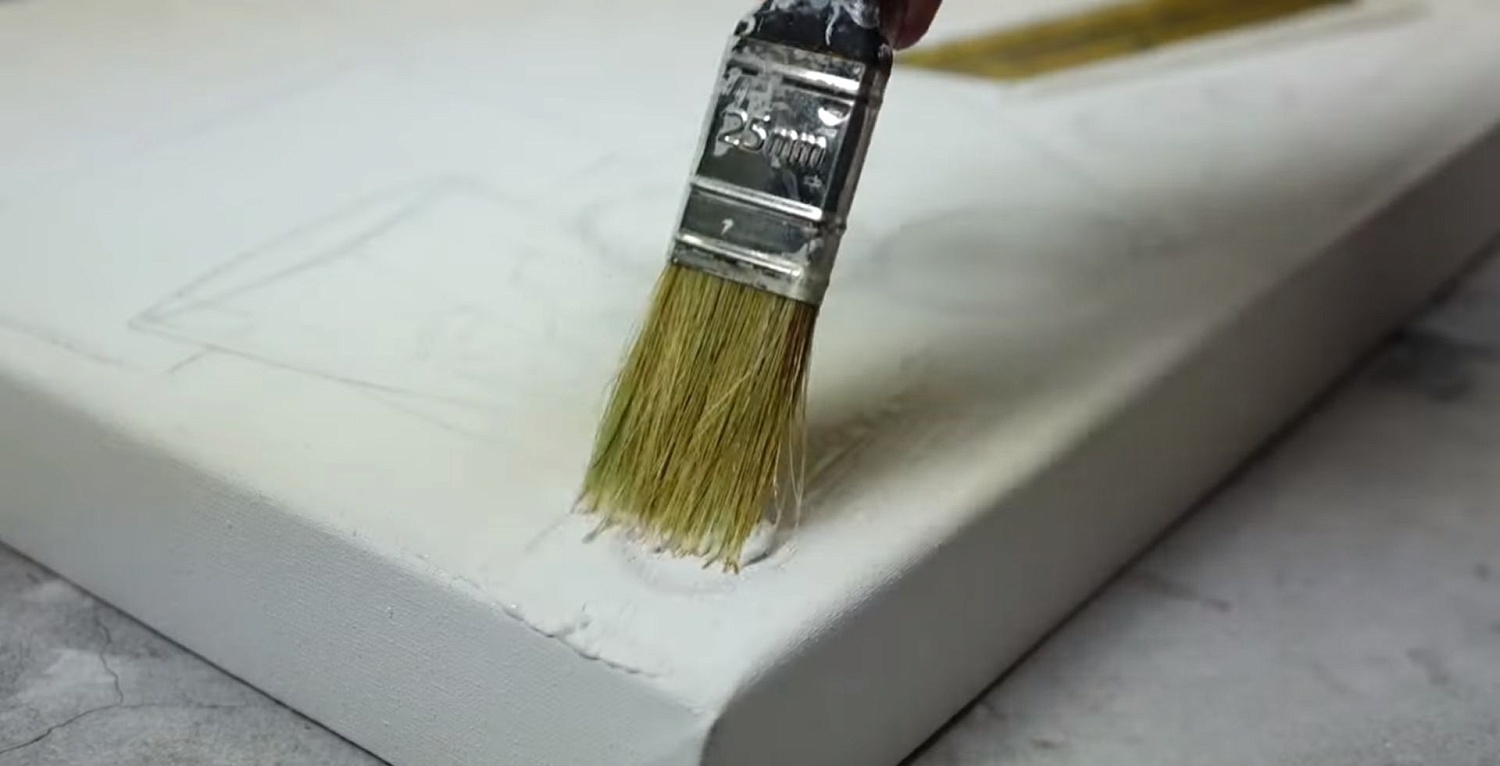 Интерьерная картина в технике микс медиа: акрил, рельефная паста и контуры