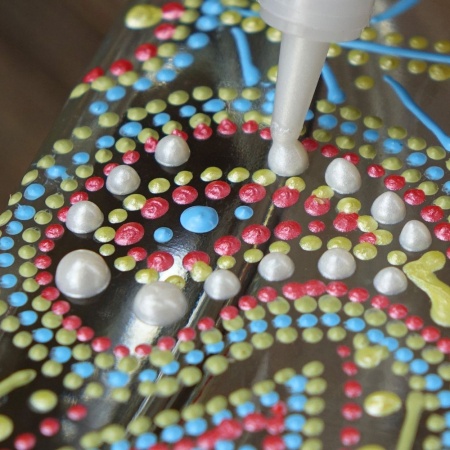 Жемчужно-белый, краска для создания жемчужин "Pearl Art",  туба 25 мл - «Таир»