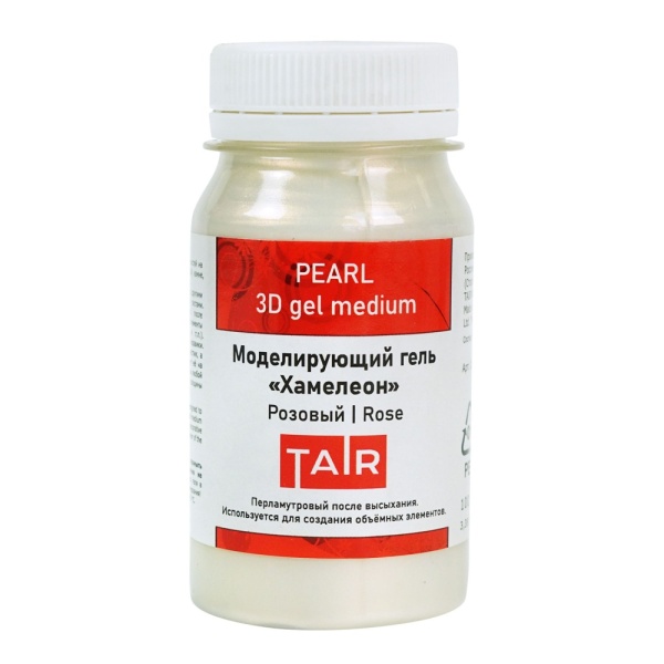 Моделирующий акриловый гель "Хамелеон" Розовый, банка 100 мл - «Таир»