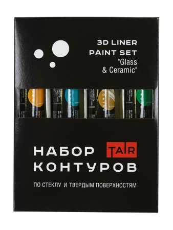 Набор контуров для точечной росписи, "TAIR", 4 х 20 мл, Тропический - «Таир»