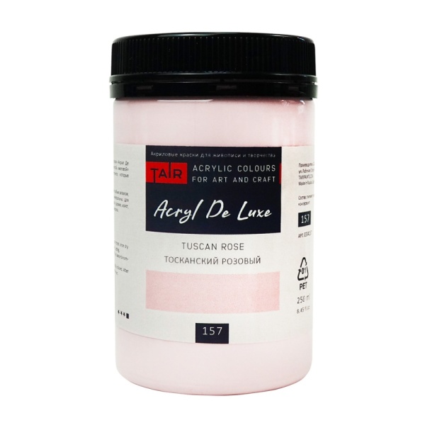 Тосканский розовый, краска "Акрил Де Люкс", банка 250 мл - «Таир»