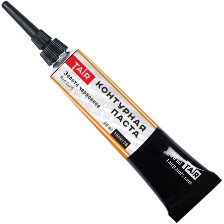 Золото червонное, контурная паста, туба 20 мл - «Таир»