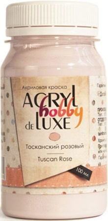 (уценка) Краска акриловая Акрил-Хобби Де Люкс, "TAIR", 100 мл, Тосканский розовый (194) - «Таир»