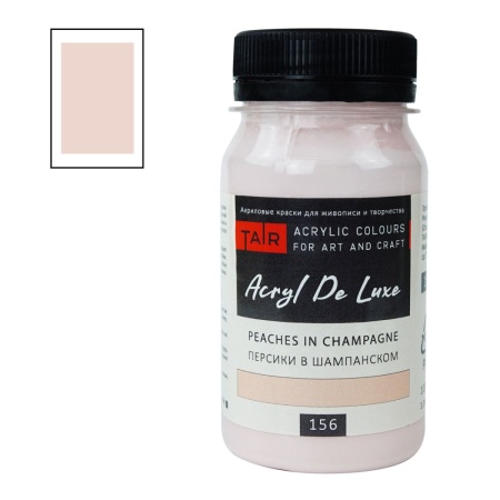 Персики в шампанском, краска "Акрил Де Люкс", банка 100 мл - «Таир»