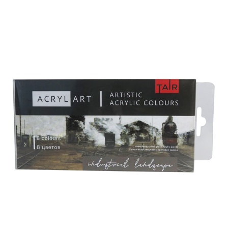 Набор художественных акриловых красок Acryl-Art, "TAIR", 8 х 20 мл, Индустриальный пейзаж - «Таир»