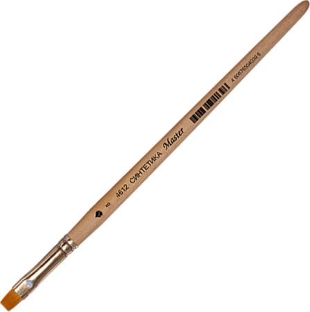 Кисть из синтетического волоса для хобби, "Арт Авангард", укор. ворс, Плоская №8 Арт Авангард на сайте ТАИР