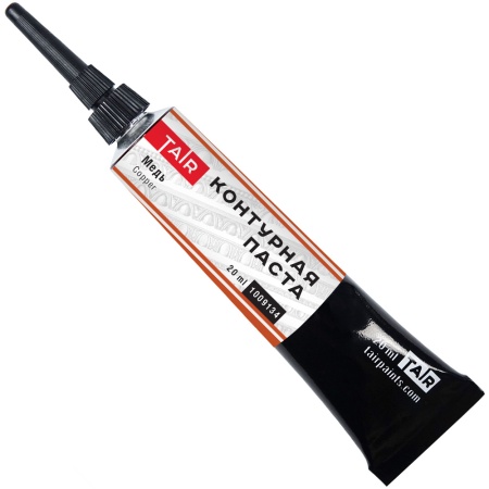 Медь, контурная паста, туба 20 мл - «Таир»