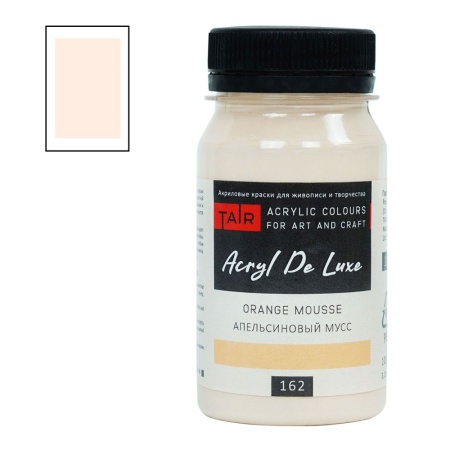 Апельсиновый мусс, краска "Акрил Де Люкс", банка 100 мл - «Таир»