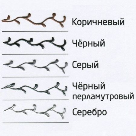 Чёрный, контур по ткани и коже, туба 20 мл - «Таир»