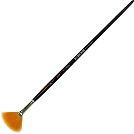 Кисть из синтетического волоса, профессиональная, "Арт Авангард", удлинённая ручка, Веерная №2 Арт Авангард на сайте ТАИР