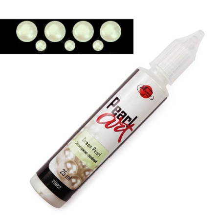 Жемчужно-зелёный, краска для создания жемчужин "Pearl Art", туба 25 мл - «Таир»