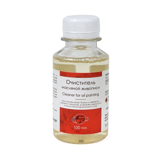 Очиститель масляной живописи, банка 100 мл - «Таир»