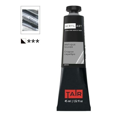 Художественные акриловые краски Старое серебро, краска "Акрил-Арт", туба 45 мл на оптовом сайте бренда ТАИР