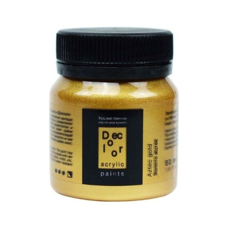 Золото ацтек, краска "Деколор", банка 50 мл - «Таир»