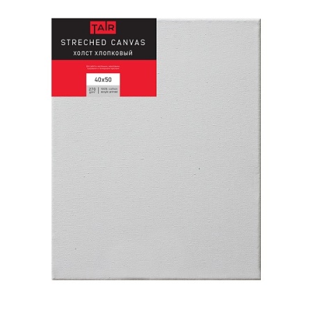 Холст на подрамнике, "TAIR", хлопок, акриловый грунт, 270 г/м2, 40 х 50 см - «Таир»
