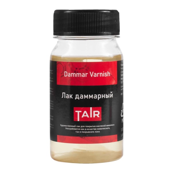 Лак даммарный, банка 100 мл - «Таир»