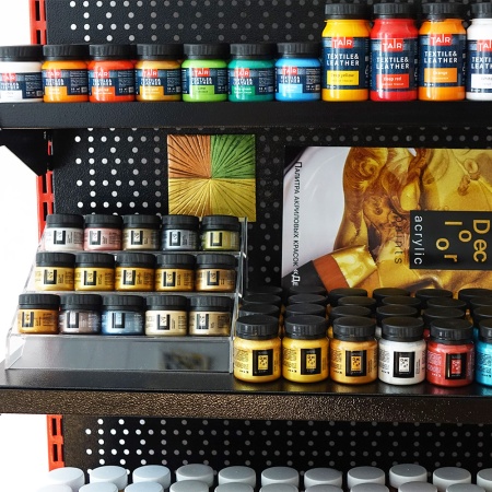 Торговое оборудование "TAIR", Подставка для банок 20 мл, Горка маленькая - «Таир»