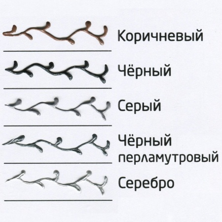 Чёрный, контур по ткани и коже, туба 20 мл - «Таир»