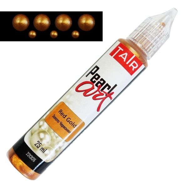 Золото Червонное, краска для создания жемчужин "Pearl Art", туба 25 мл - «Таир»