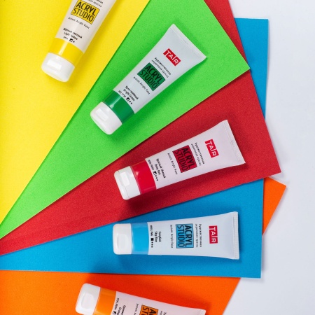 Золото, краска "Акрил-Студио", туба 75 мл — «Таир»