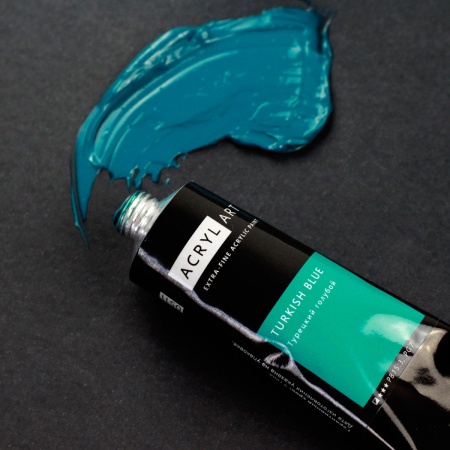 Художественные акриловые краски Турецкий голубой, краска "Акрил-Арт", туба 45 мл на оптовом сайте бренда ТАИР