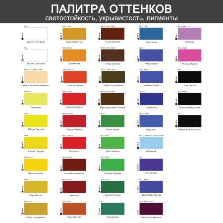 Неаполитанская телесная, гуашь художественная, туба 45 мл - «Таир»