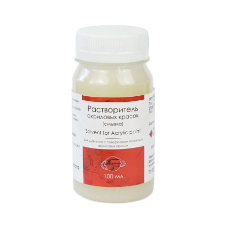 Растворитель акриловых красок, банка 100 мл - «Таир»