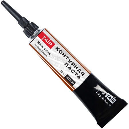 Медь антик, контурная паста, туба 20 мл - «Таир»