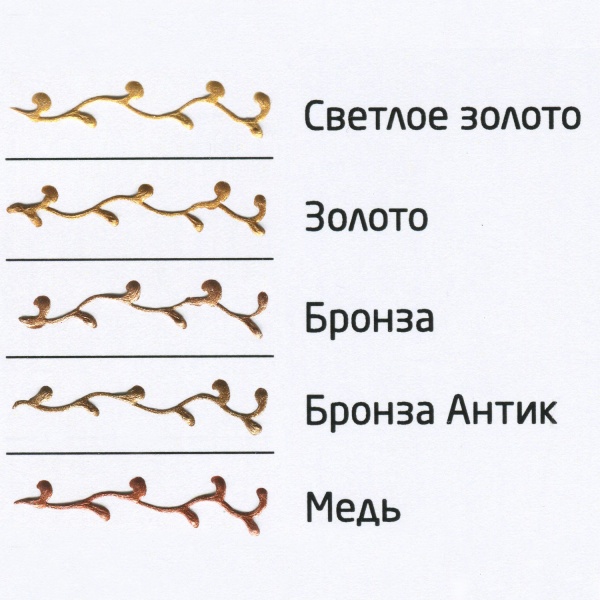 Медь, контур по стеклу, туба 20 мл - «Таир»