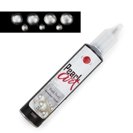 Жемчужно-чёрный, краска для создания жемчужин "Pearl Art", туба 25 мл - «Таир»