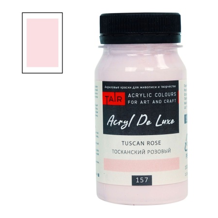 Тосканский розовый, краска "Акрил Де Люкс", банка 100 мл - «Таир»