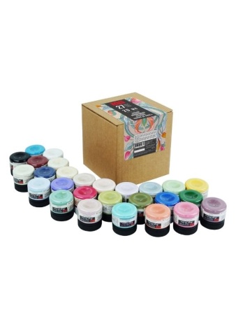 Набор акриловых красок Акрил Де Люкс, "TAIR", 20 мл, 27 цветов - «Таир»