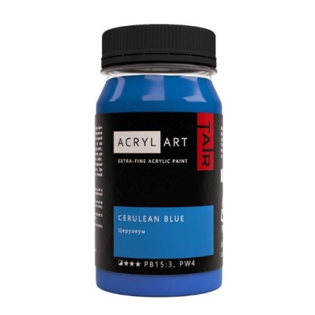 Художественные акриловые краски Церулеум, краска "Акрил-Арт", банка 100 мл на оптовом сайте бренда ТАИР