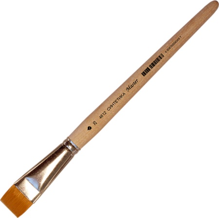 Кисть из синтетического волоса для хобби, "Арт Авангард", укор. ворс, Плоская №20 Арт Авангард на сайте ТАИР