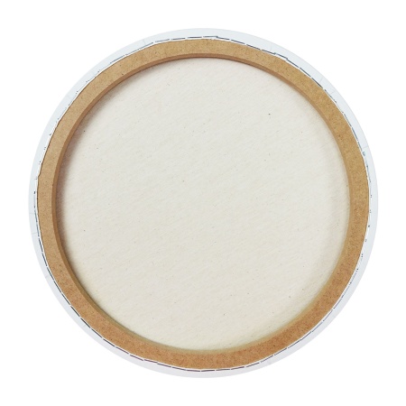 Холст на круглом подрамнике, "TAIR", хлопок, акриловый грунт, 270 г/м2, D45 см - «Таир»