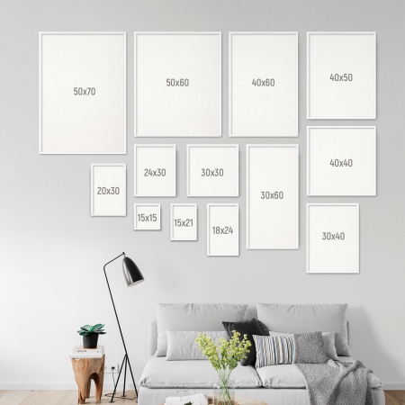 Холст на подрамнике, "TAIR", хлопок, акриловый грунт, 270 г/м2, 30 х 60 см - «Таир»