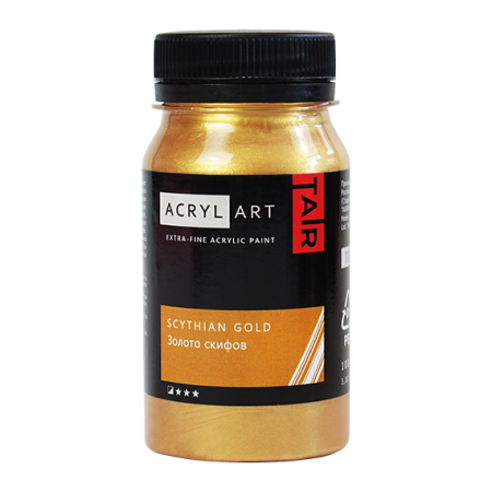 Художественные акриловые краски Золото Скифов, краска "Акрил-Арт", банка 100 мл на оптовом сайте бренда ТАИР