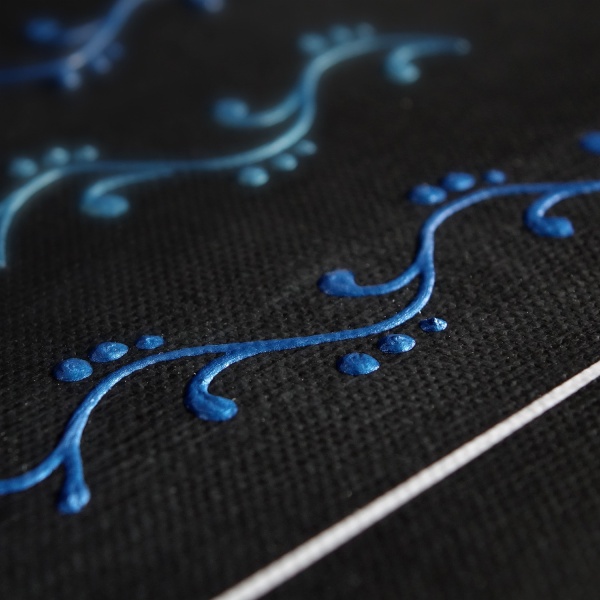 Синий металлик, контур по стеклу, туба 20 мл - «Таир»