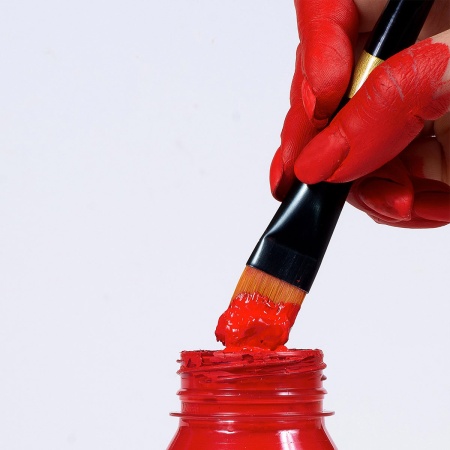 Художественные акриловые краски Красный средний, краска "Акрил-Арт", банка 100 мл на оптовом сайте бренда ТАИР