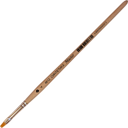 Кисть из синтетического волоса для хобби, "Арт Авангард", укор. ворс, Плоская №4 Арт Авангард на сайте ТАИР